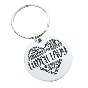 Lunch Lady Appreciation Thank You Personalized Key Chain
